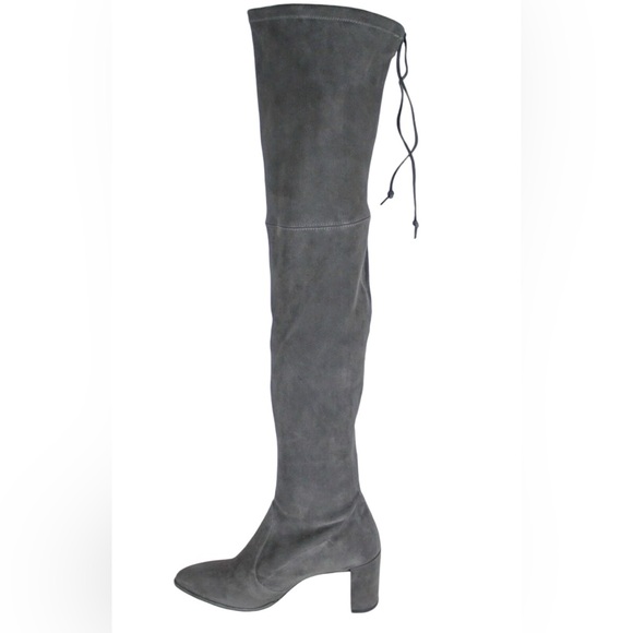 Stuart Weitzman grey Landmark over the knee boots - Picture 6 of 11